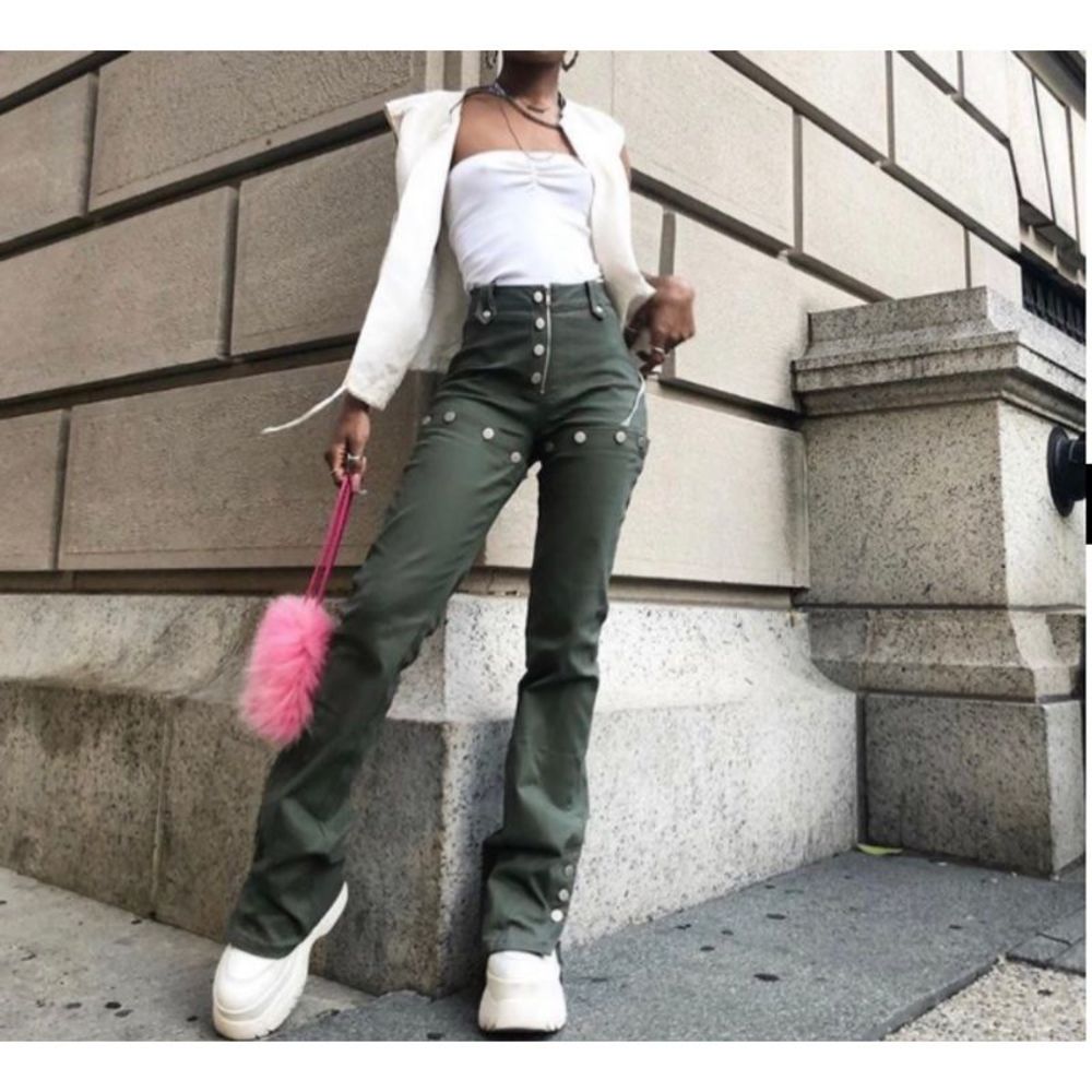 I.AM.GIA Dagger Snapoff Pants to Shorts in Khaki - Picture 3 of 7